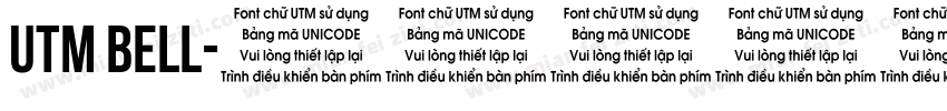 UTM Bell字体转换